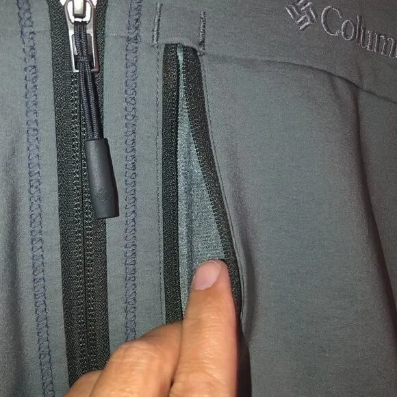 Columbia L Camo Green Sage Combo Full Zip Jacket - Picture 6 of 12